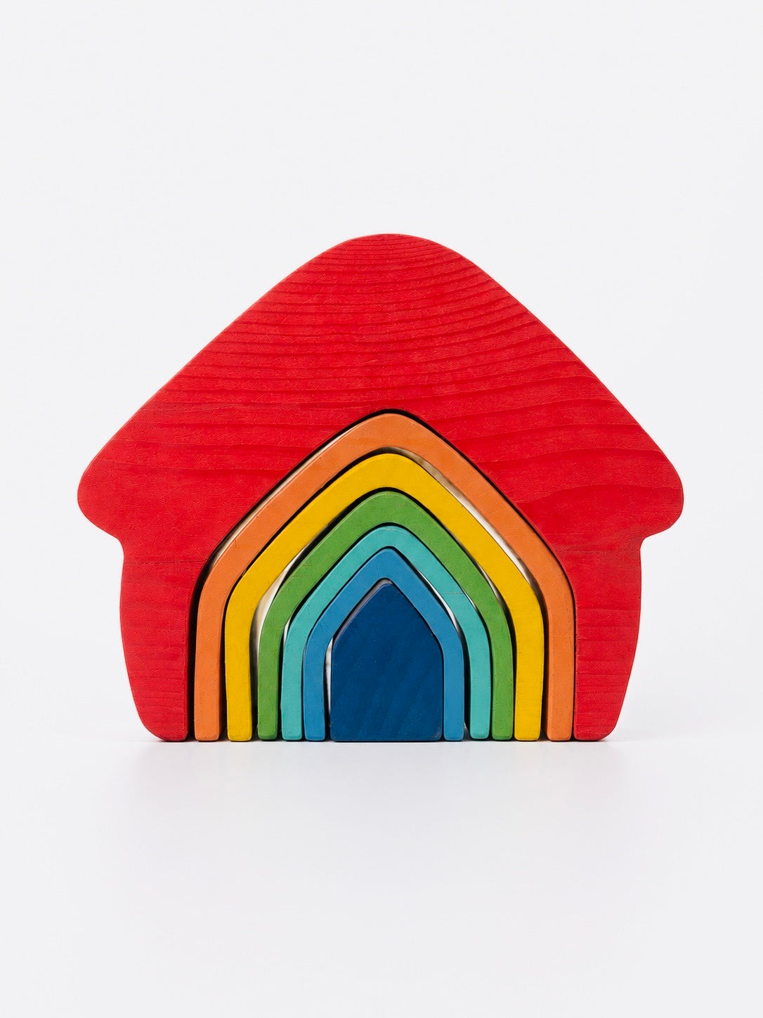 Wooden House Stack – Montessori Learning Toy
