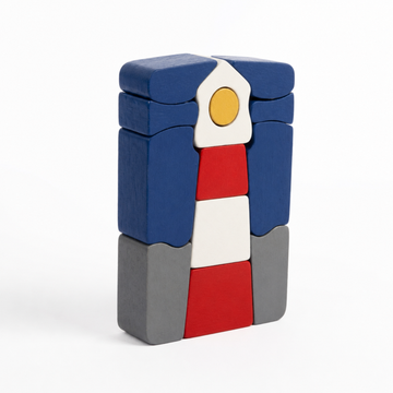 Coastline Lighthouse Montessori Blocks Puzzle
