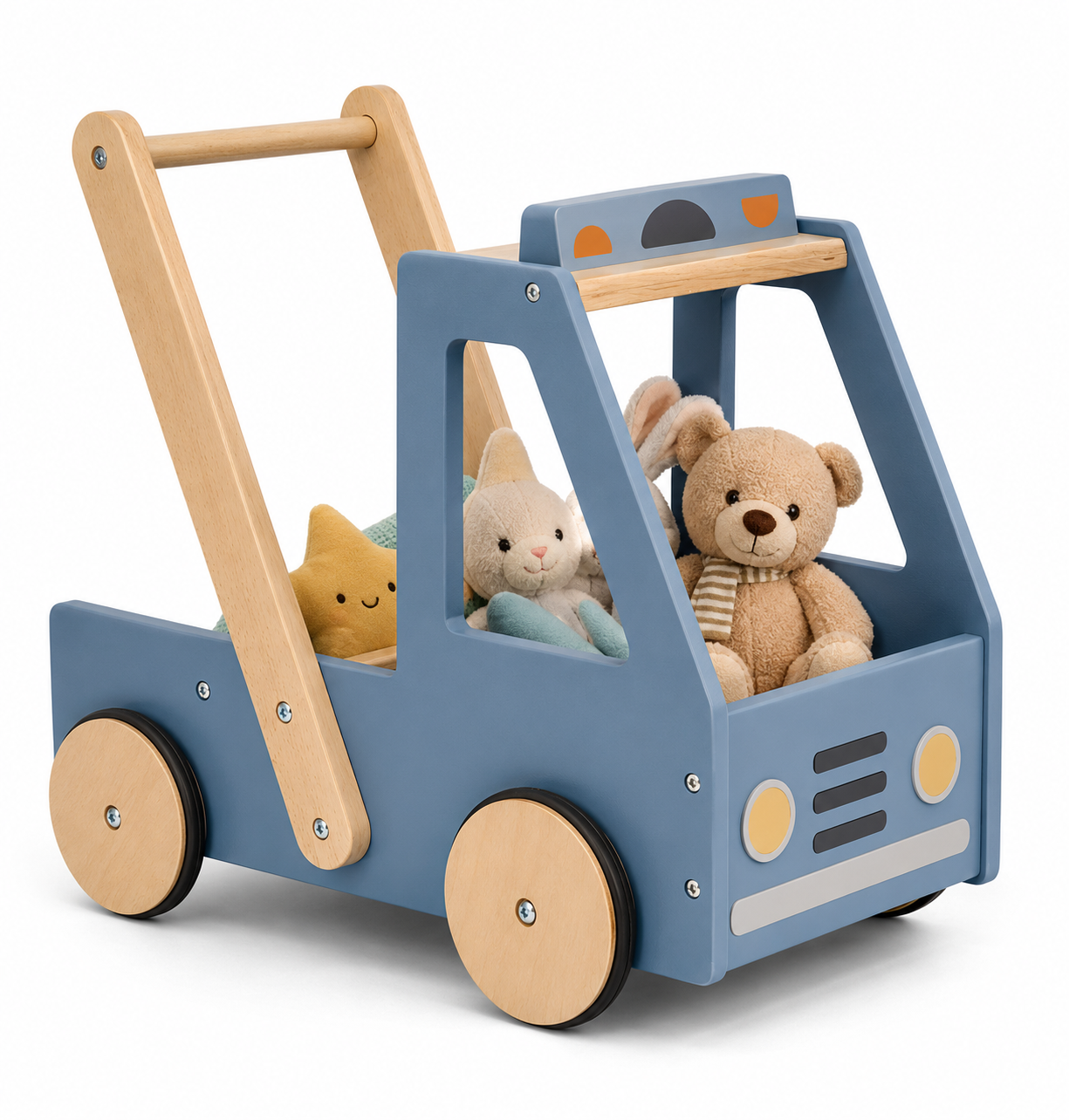 Wooden Truck Baby Walker – Push & Storage Activity Cart