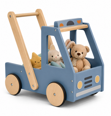 Wooden Truck Baby Walker – Push & Storage Activity Cart