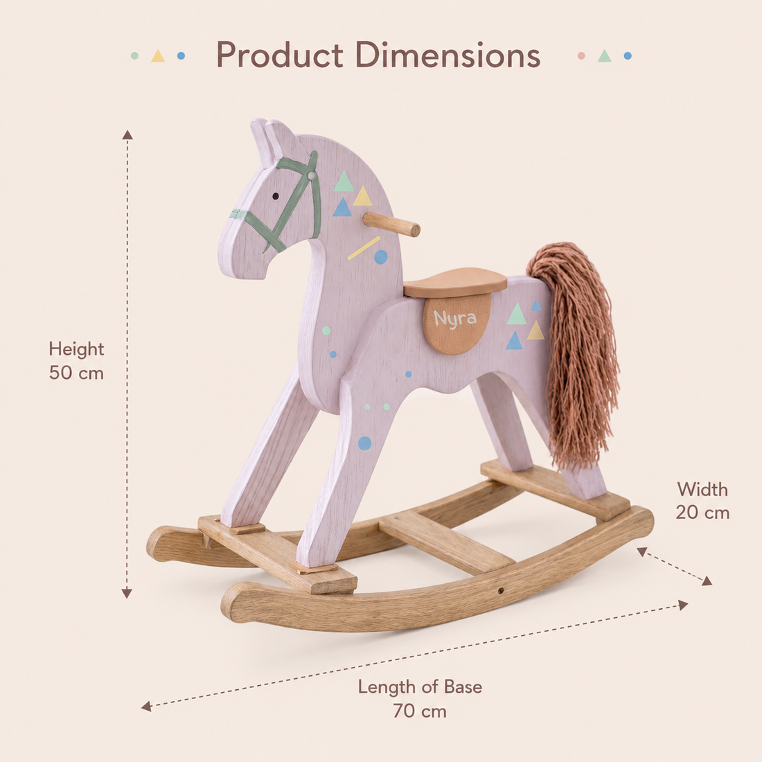 Wooden Rocking Horse for Kids