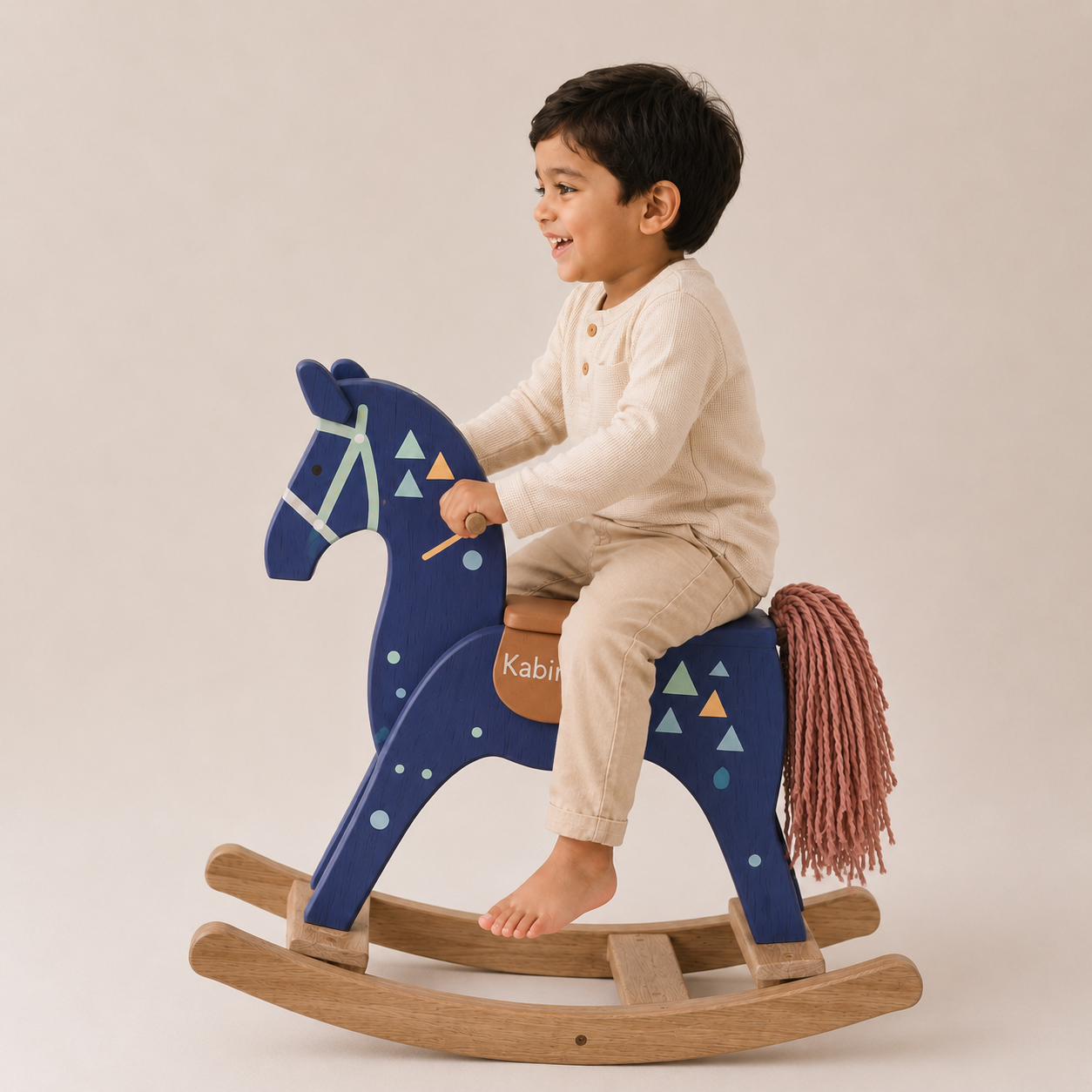 Wooden Rocking Horse for Kids