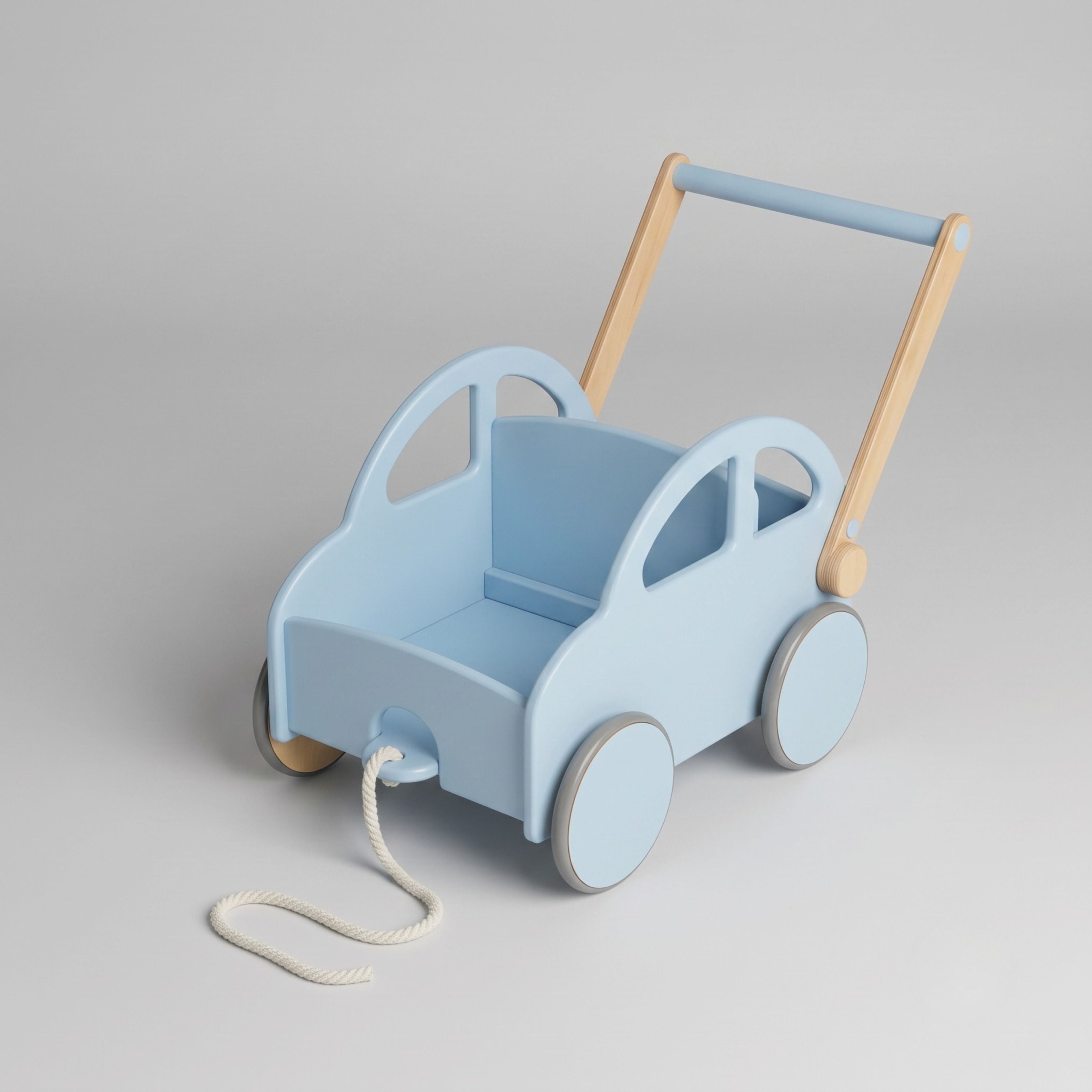 Wooden Baby Walker Cart
