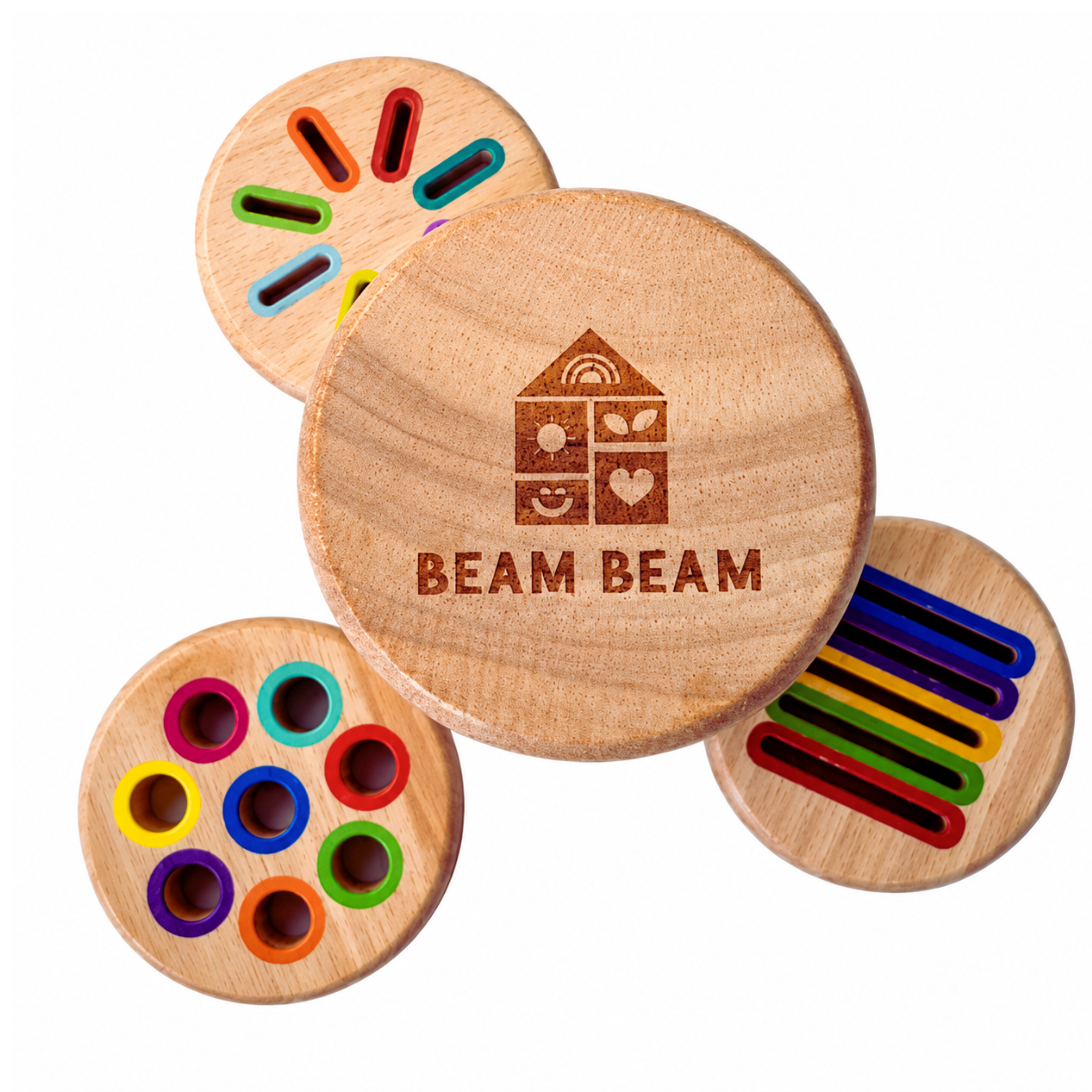Beam Beam Sorting Tumbler – Montessori Wooden Sorting Toy