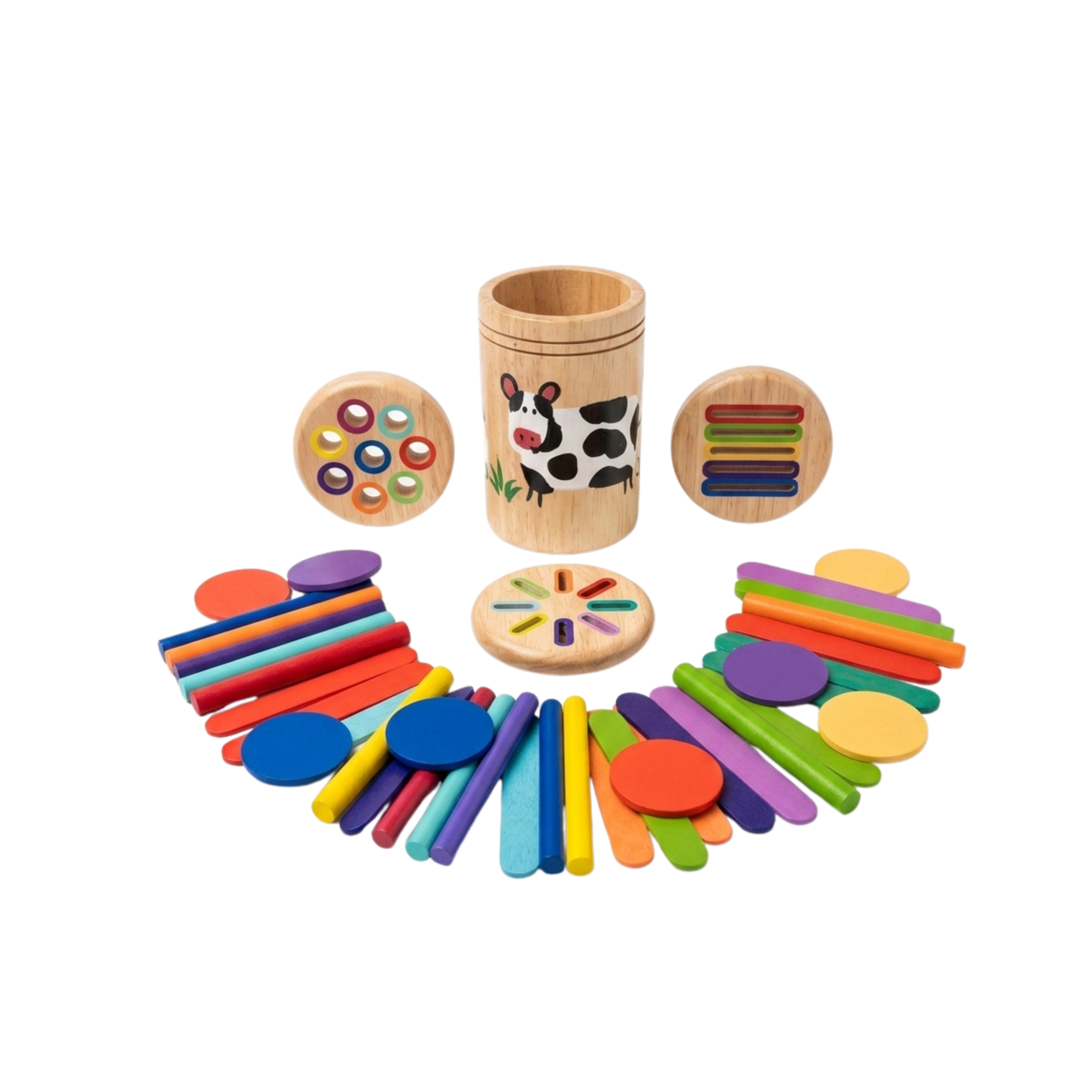 Beam Beam Sorting Tumbler – Montessori Wooden Sorting Toy